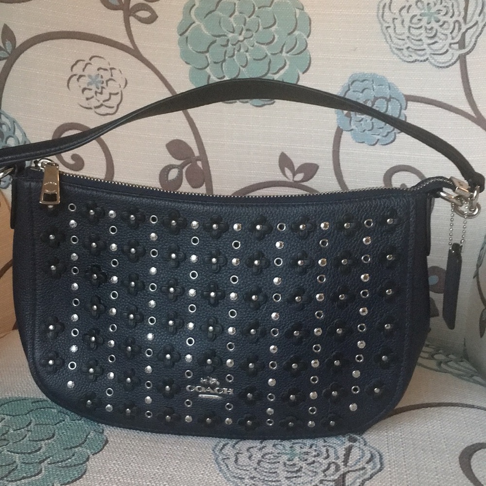 Price ⬇️ COACH Chelsea Floral Leather Studded CB